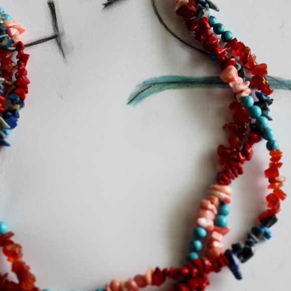 Debra Three Strand Layered Necklace (Copper) NWT - Picture 4 of 4